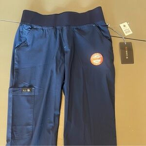 Koi women’s Navy Blue Cargo Scrub Pants
